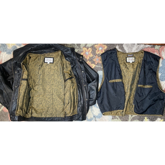 Pelle Studios Mens Leather Jacket Size XL Vintage Punk Rocker Moto 80s Coat - Picture 13 of 15